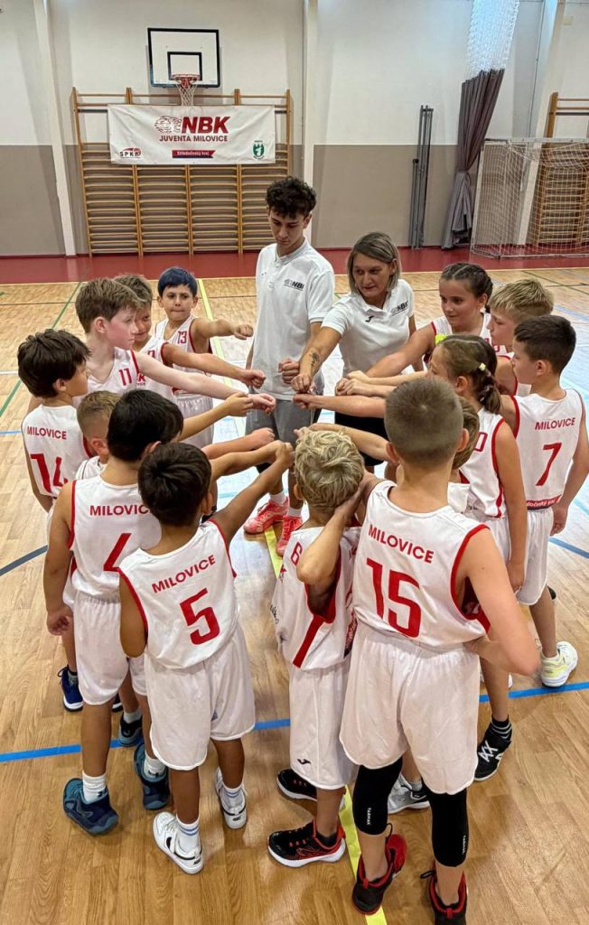 První soutěžní zápasy U11 NBK Juventa Milovice přinesly zkušenost i vyrovnaný výkon – fotografie 1